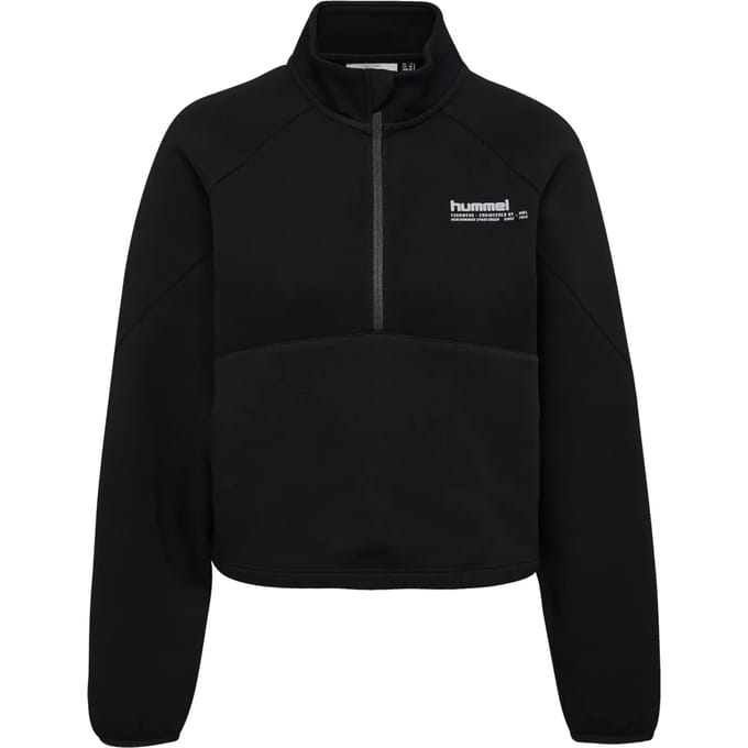 Dames sweatshirt met halve rits Hummel Tech Fleece Boxy