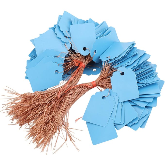 200 stuks PVC Hangende Bloem Plant Zaad Naam Etiket Label Marker Bord Buiten Blauw blauw