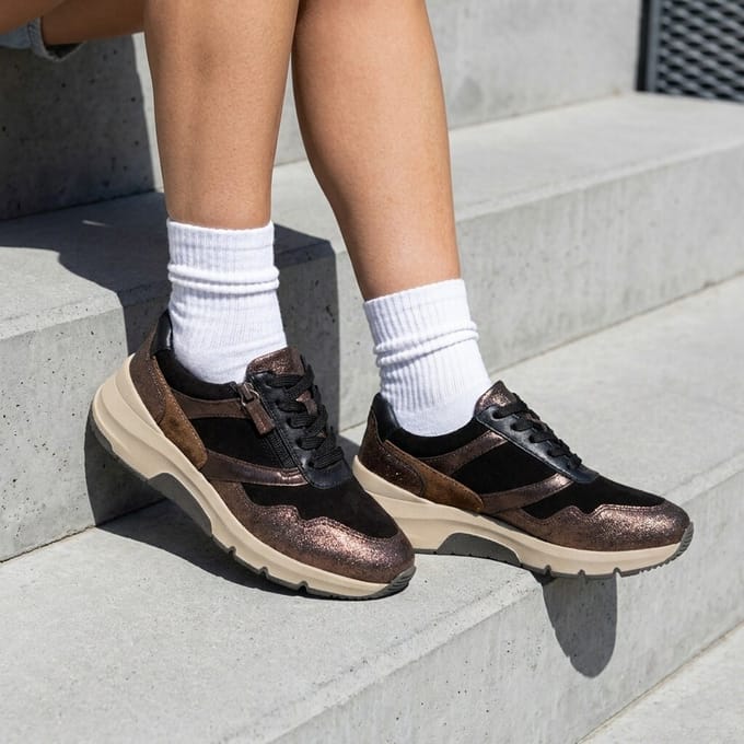 Feyn Feyn Jasmin 26 Sneakers brons Suède