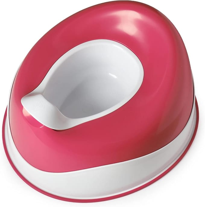 Pottypod Basix - Kindertraining Potje - Zindelijkheidstraining Thuis - Compact en Lichtgewicht - Ovaal - Roze