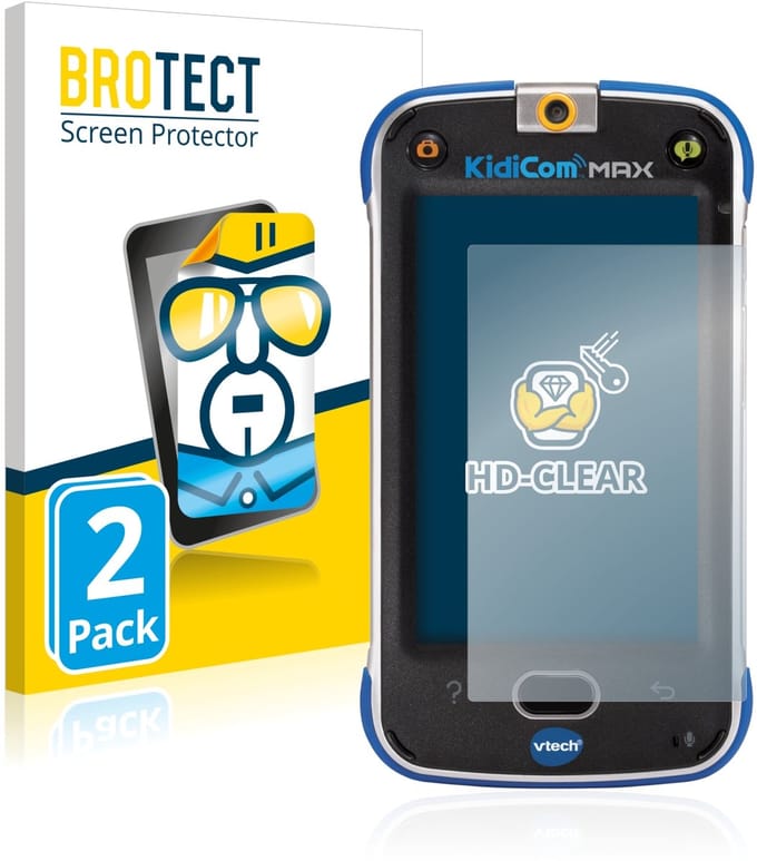 BROTECT - Screenprotector voor Vtech Kidicom Max - Folie Beschermfolie transparant 2 Stuks