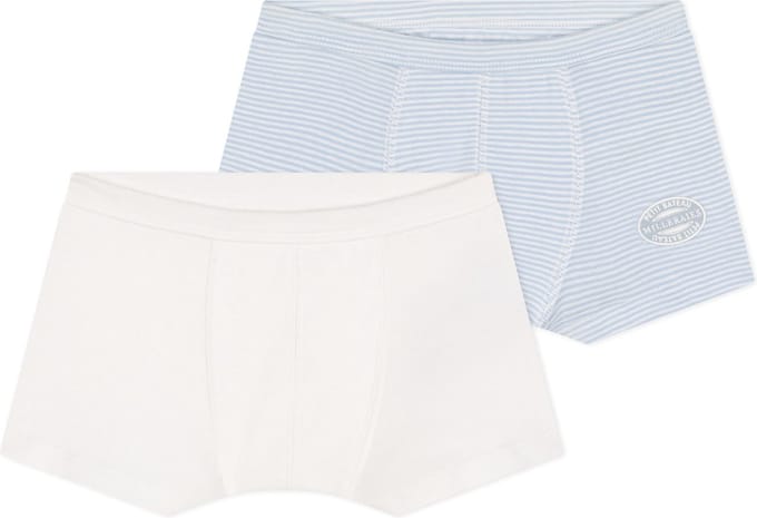 Petit Bateau Set met twee boxershorts van katoen voor kinderen
