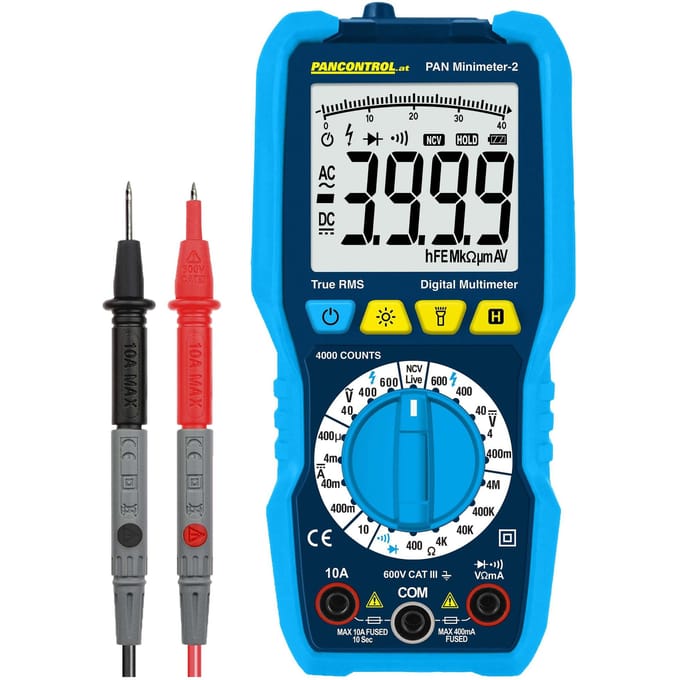 Digitale Multimeter Met Contactloze Spanningsmeter Digital-Multimeter 600V Cat Iii Pancontrol