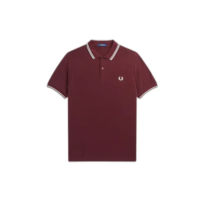 Fred Perry - Twin Tipped Poloshirt - Bordeaux/Ecru