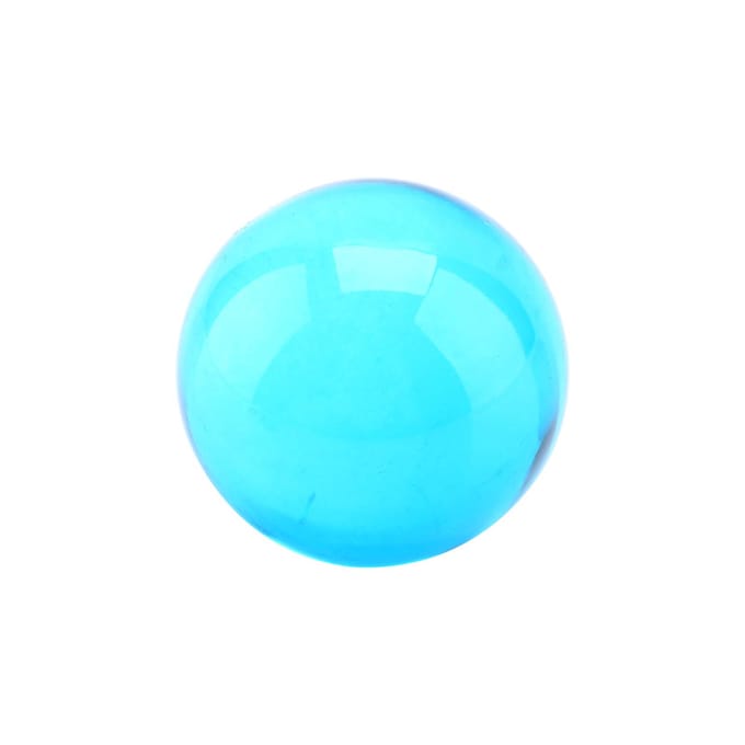 Boule de guérison en cristal de quartz bleu royal naturel rare d'Asie, 40 mm, avec support blue