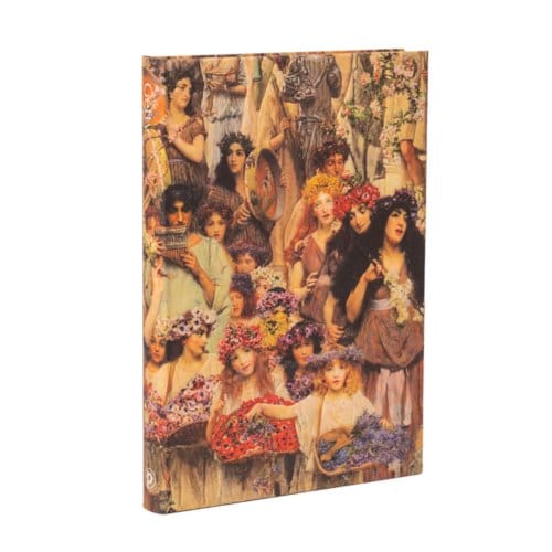 Paperblanks cahier, lawrence alma-tadema spring, hardcover, formaat midi, blanco