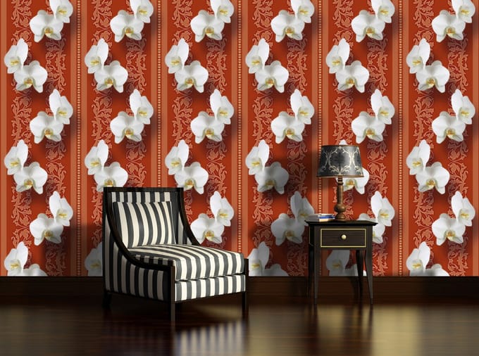 Flowers Floral Photo Wallcovering