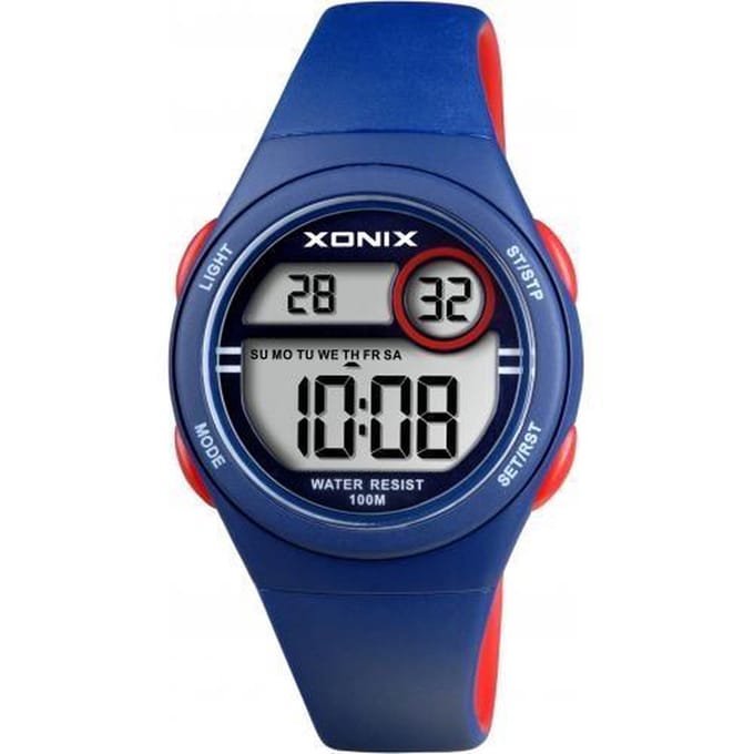 Xonix digitaal kinderhorloge Blauw/Rood BAH-006