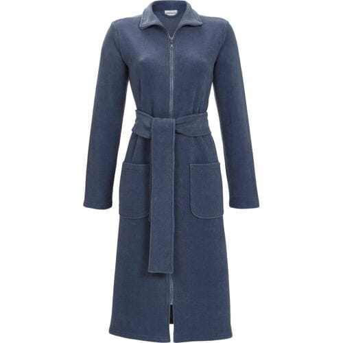 Blauwe fleece badjas Ringella - Blauw - Maat - 50