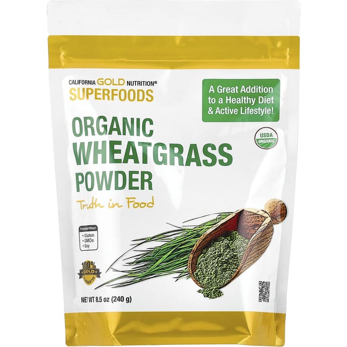 Superfood Biologisch Tarwegras Poeder, 240G(8.5Oz)