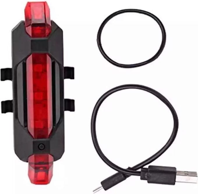 New Age Devi - Oplaadbare Rode LED Achterlicht - Afneembaar voor ultieme flexibiliteit!