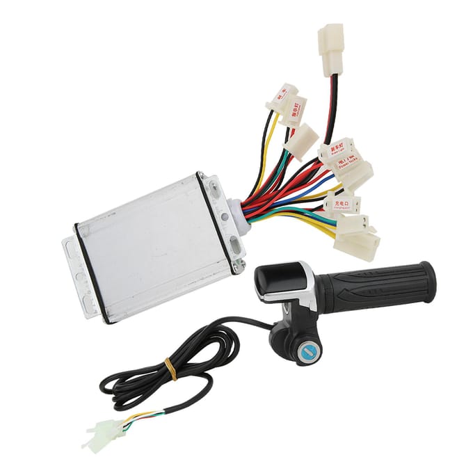 36V1000W Brush E-Bike Controller en multifunctionele duimgashendelset met elektrisch slot white
