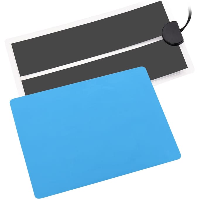 Harsverwarmingsmat Snelle uitharding Snelle harsdroger met temperatuurinstelknop Siliconenmat US-2 blue