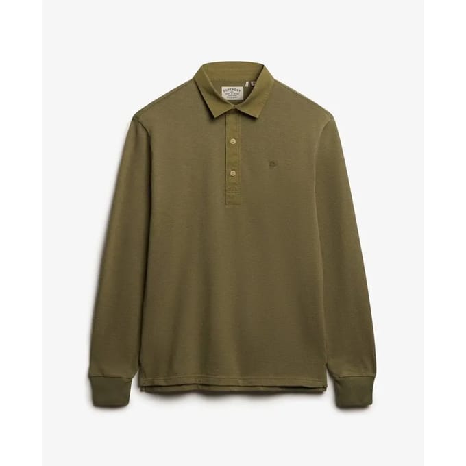 Superdry Classic Preppy Top met Relaxed Pasvorm Silver Grootte: M