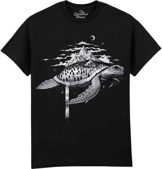 Schildpad Adventure Turtle The Coloured House T-shirt XL