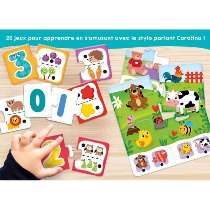 Lisciani - Carotina Baby - stylo parlant 20 jeux éducatifs - Fr