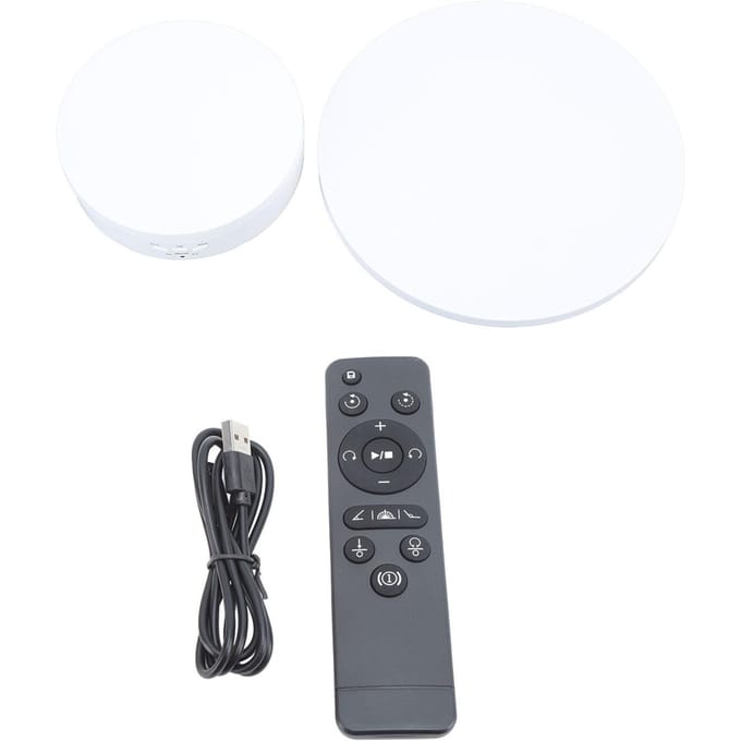 Plateau tournant électrique 2 en 1, télécommande intelligente, plateau de présentation de bijoux, diffusion en direct