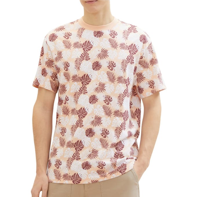 Tom Tailor Denim - T-shirt - Mannen - L - Rose - Katoen - 1040862