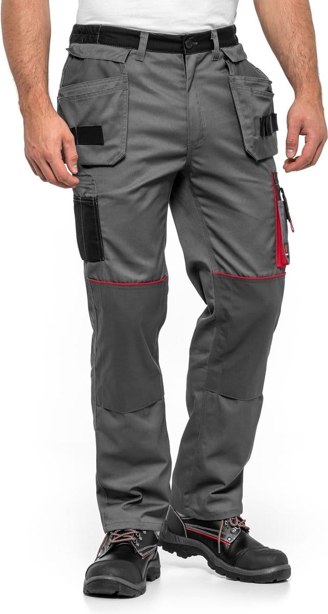 Avacore - Werkbroek / taillebroek - Grijs met zwart - Maat 56