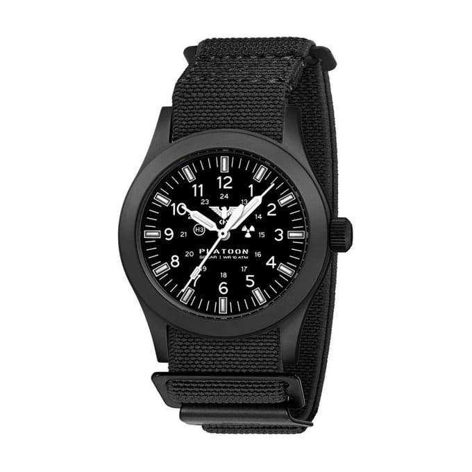 KHS - KHS.PLABSSF.DFB - Polshorloge - Heren - PLATOON Black Steel Solar