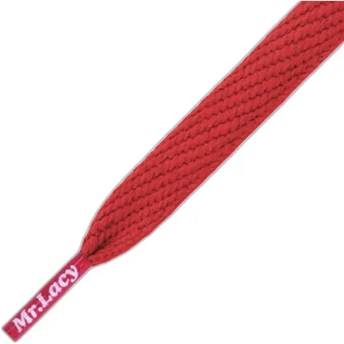 Mr.lacy Schoenveters Flatties 130 Cm Rood Per Paar