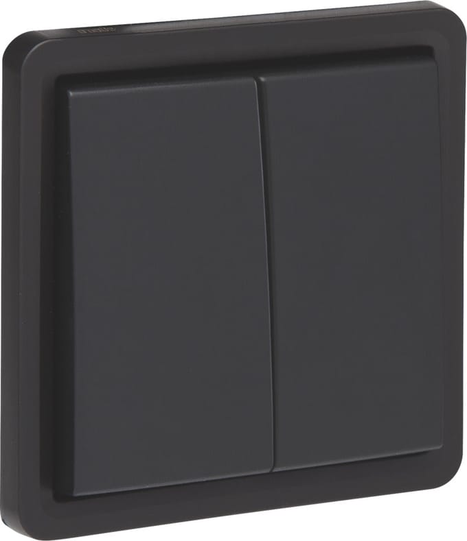 Niko Hydro IP55 Dubbele Twee Weg Schakelaar Zwart - 761-32600