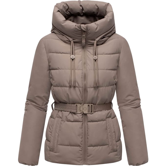 Marikoo dames winterjas Himee met tailleceintuur & magneetzakken