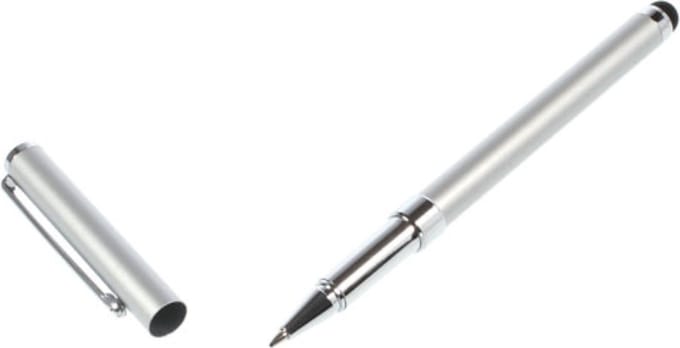 Peachy Styluspen Balpen 2 in 1 touchscreen universeel - Zilver