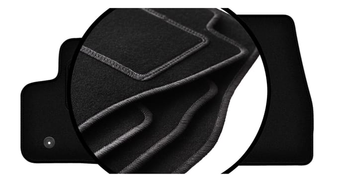 Complete set veloursmatten voor: Ford Transit Connect bestelwagen (2013-2017)