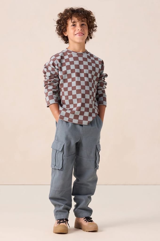 Sissy-Boy - Blauwe pull on cargo broek