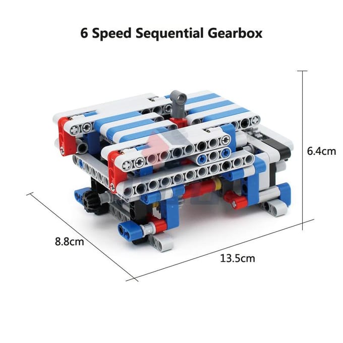 MOC High-tech Multi-speed Motor Versnellingsbak Set Bouwstenen Bakstenen Compatibel met Motor PF Doe-het-zelf Speelgoed
