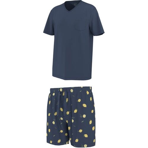 ESMARA MEN Heren shortama (Marineblauw, S)