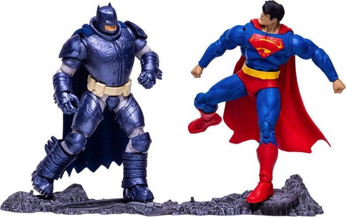 DC Comics: The Dark Knight Returns - Superman vs Batman 7 inch Action Figure Multipack