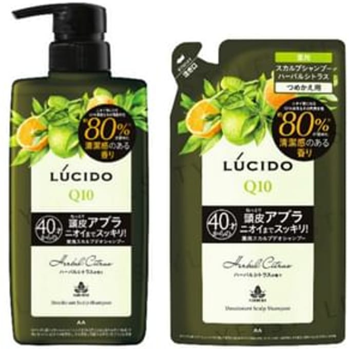 Mandom - Lucido Q10 Medicated Scalp Deo Shampoo Herbal Citrus 450ml