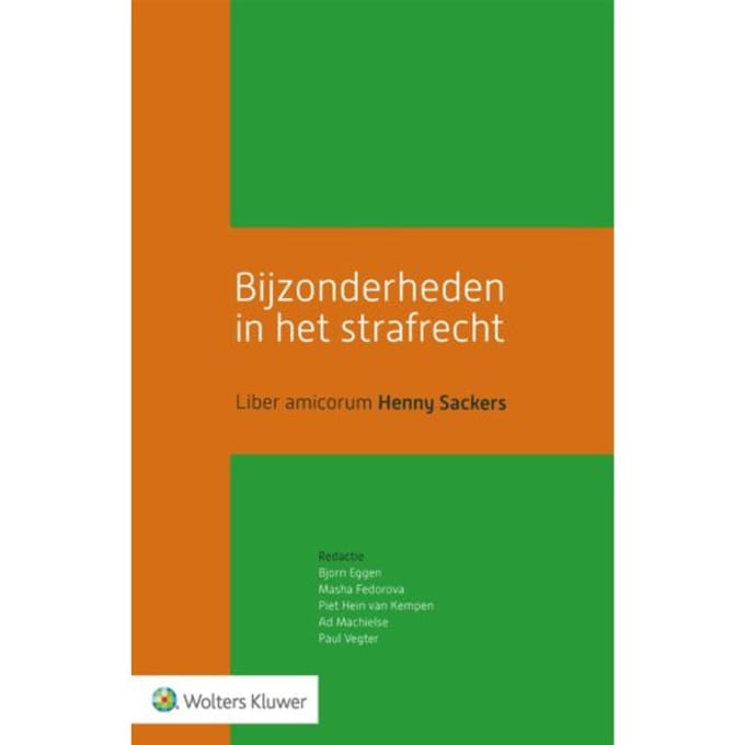 Bijzonderheden In Het Strafrecht - Bjorn Eggen