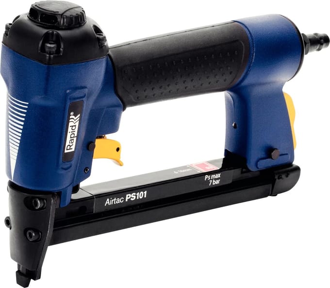 Rapid Pneumatische Tacker - Lichtgewicht - Nauwkeurig - Ergonomisch - Blauw/geel