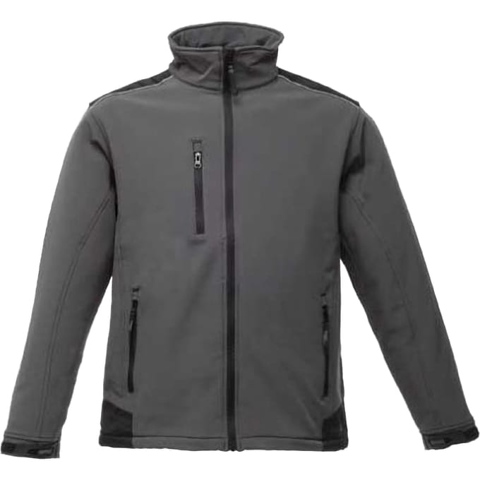 Regatta Heren Zandstorm Werkkleding Softshell Jasje (Afdichting Grijs/Zwart)
