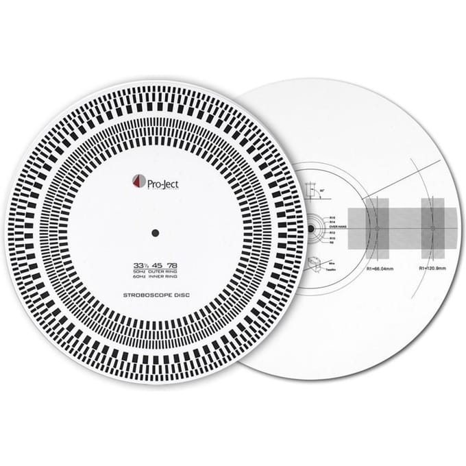 Pro-Ject Strobe it sjabloon + stroboscoopschijf, Pro-Ject