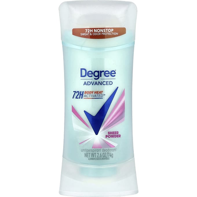 Geavanceerde, 72 H Door Lichaamswarmte Geactiveerde™, Antiperspirant Deodorant, Shea Poeder, 74G(2.6oz) white