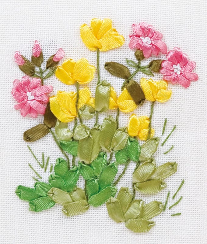 Borduurpakket Boterbloemen en longkruid