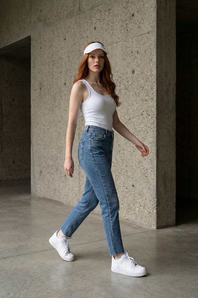 Hoge Taille Skinny Jeansbroek