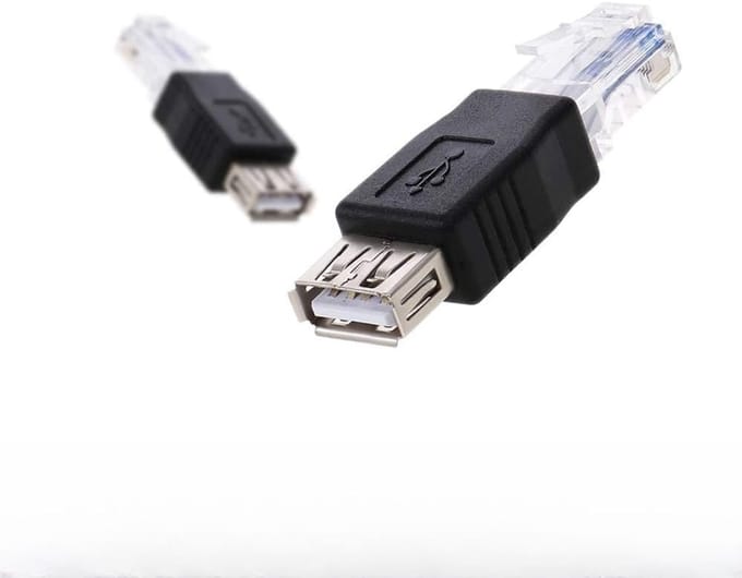 Netwerk Adapter - Ethernet Connector - Data Overdracht - Compact Ontwerp - 5.2 cm Lengte