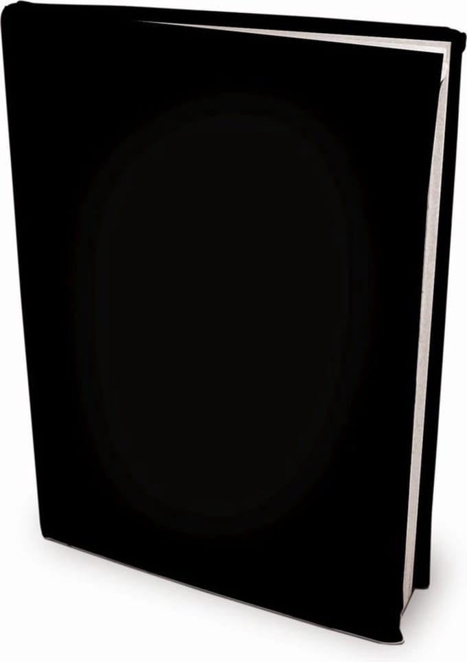 Rekbare boekenkaften A4 - Zwart - 6 stuks