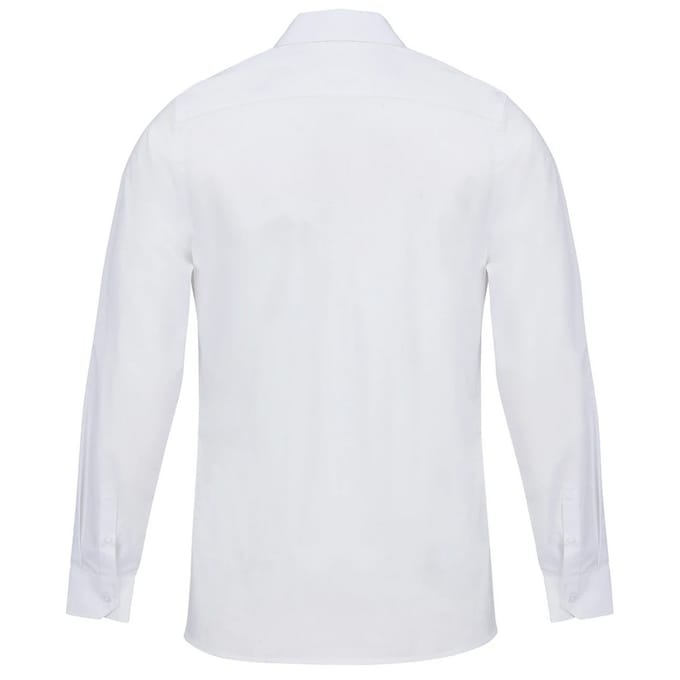 SOLS Unisex Volwassen Bailey Poplin Lange Mouwen Shirt (Wit)