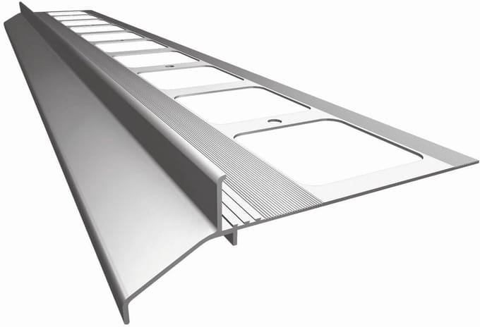 Dakrandprofiel Aluminium - Balkon Afwerking - Terrassen Afwerken - Corrosiebestendig - 200cm Lengte - Grijs