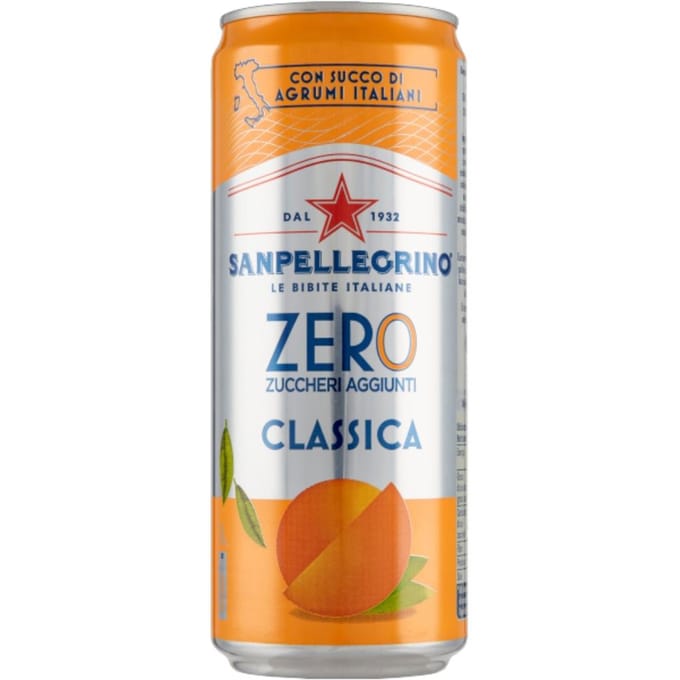 Boisson gazeuse aranciata zéro 330ml - san pellegrino