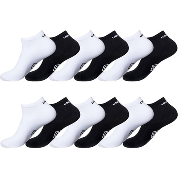 Set van lage sokken van het merk Umbro: 6 paar / Wit / 43-46
