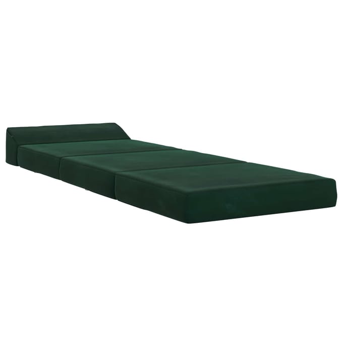 vidaXL - Vouwbare - Sofa - Bed - Donkergroen - 70 - x - 60 - x - 49 - cm - Fluweel