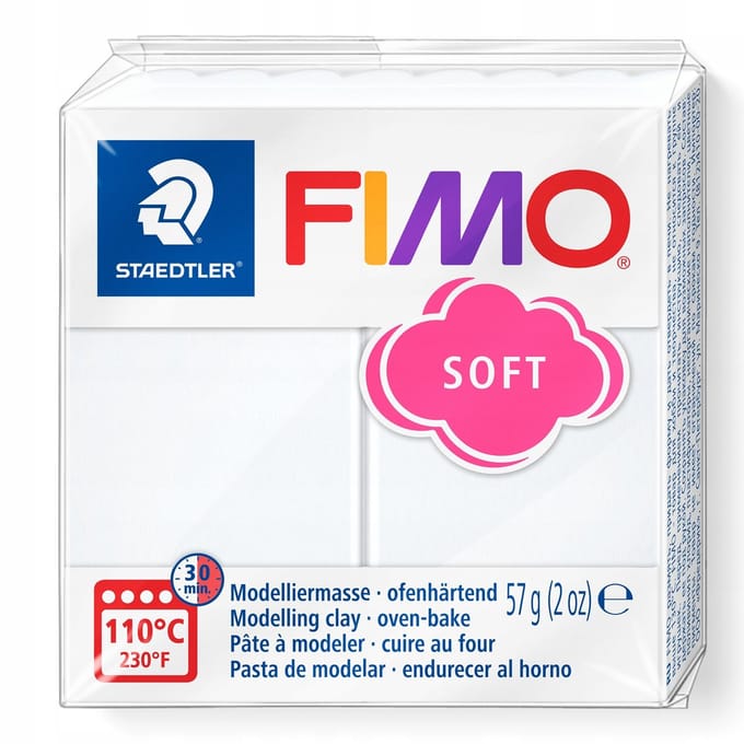 FIMO Soft witte modelleerpasta 56g - Creatief knutselen voor jong en oud