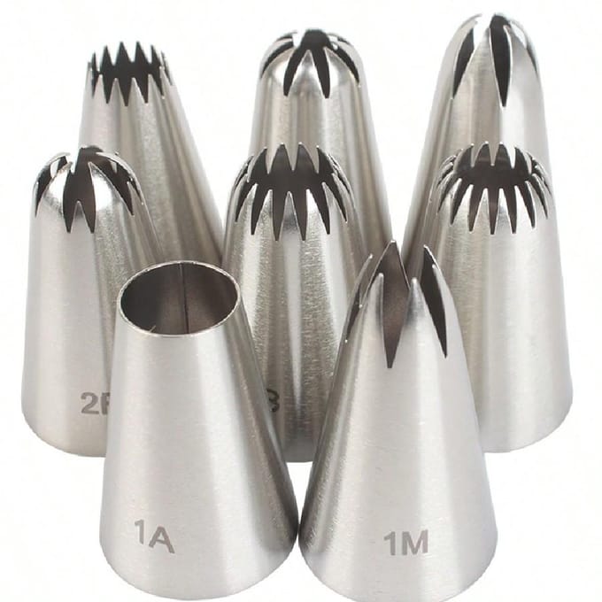 8-delige spuitmondset 8-piece Set